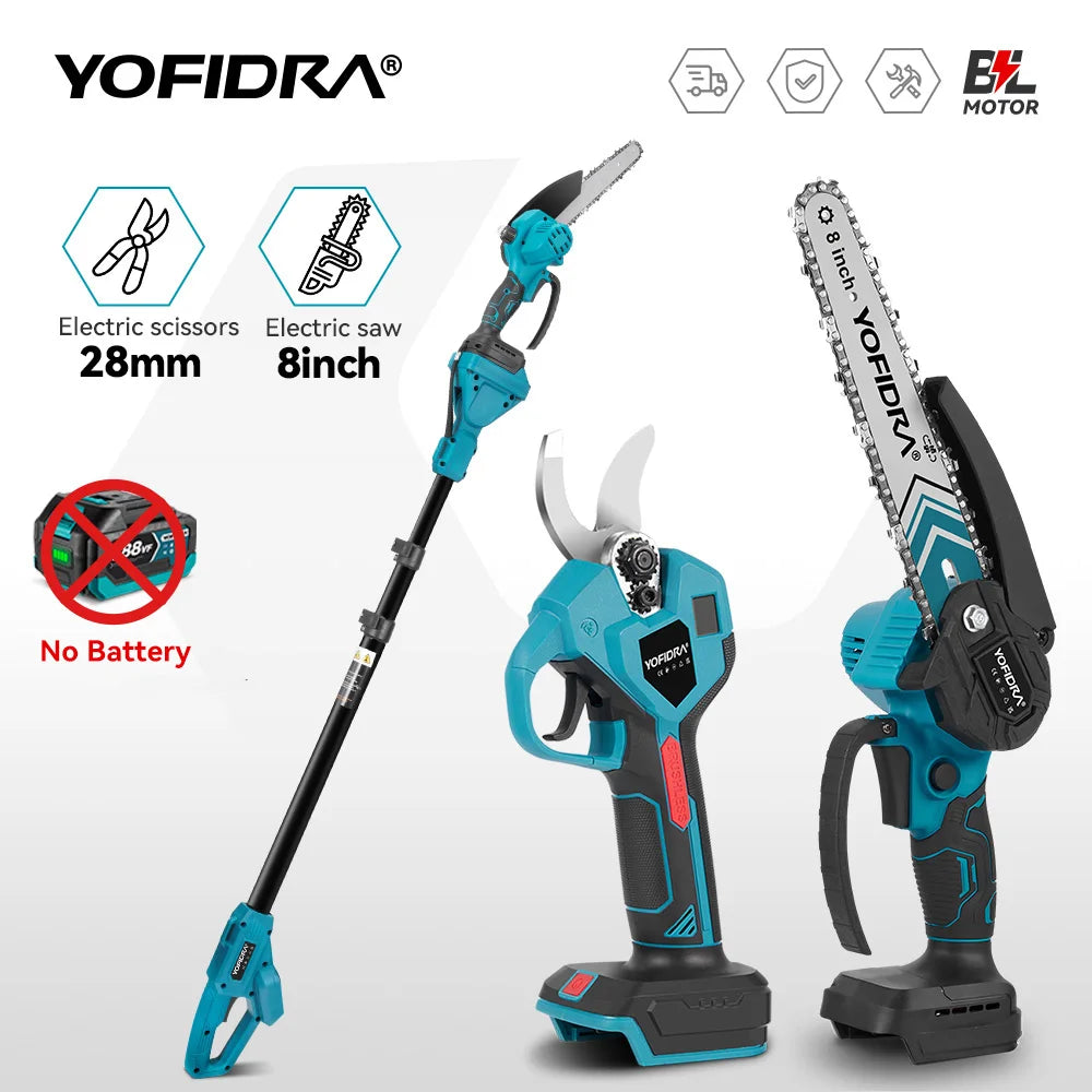 YOFIDRA Brushless High Branch Chainsaw PowerTrim