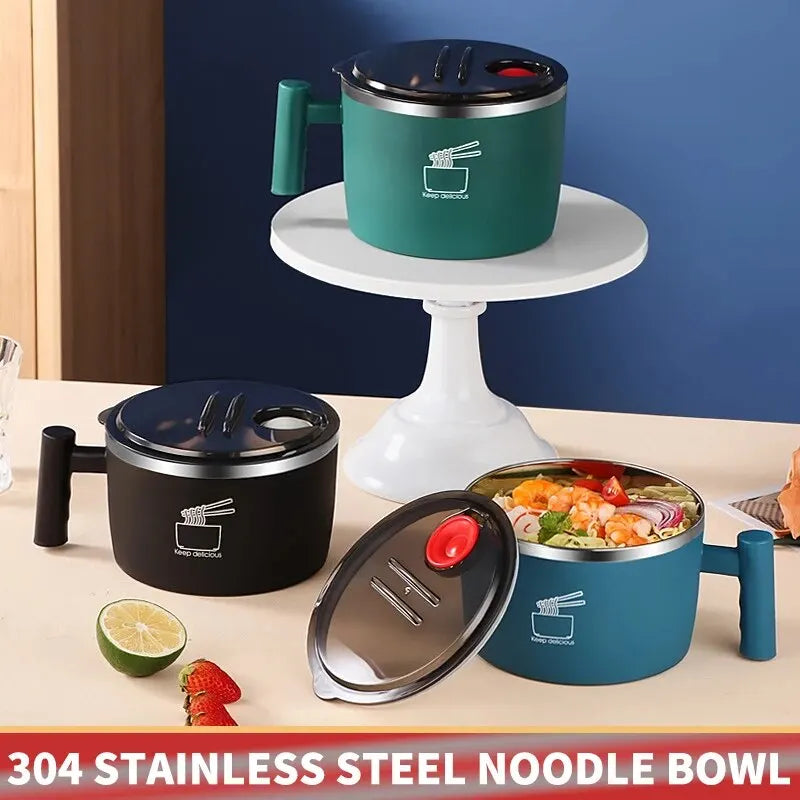 Noodle Bowl NoodleMate – Drain & Eat Anywhere