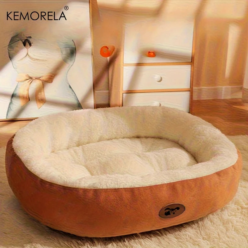 Plush Oval Pet Bed LuxePlush