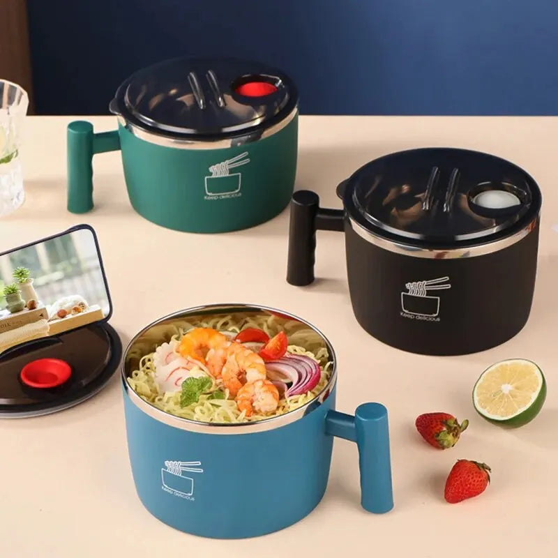Noodle Bowl NoodleMate – Drain & Eat Anywhere
